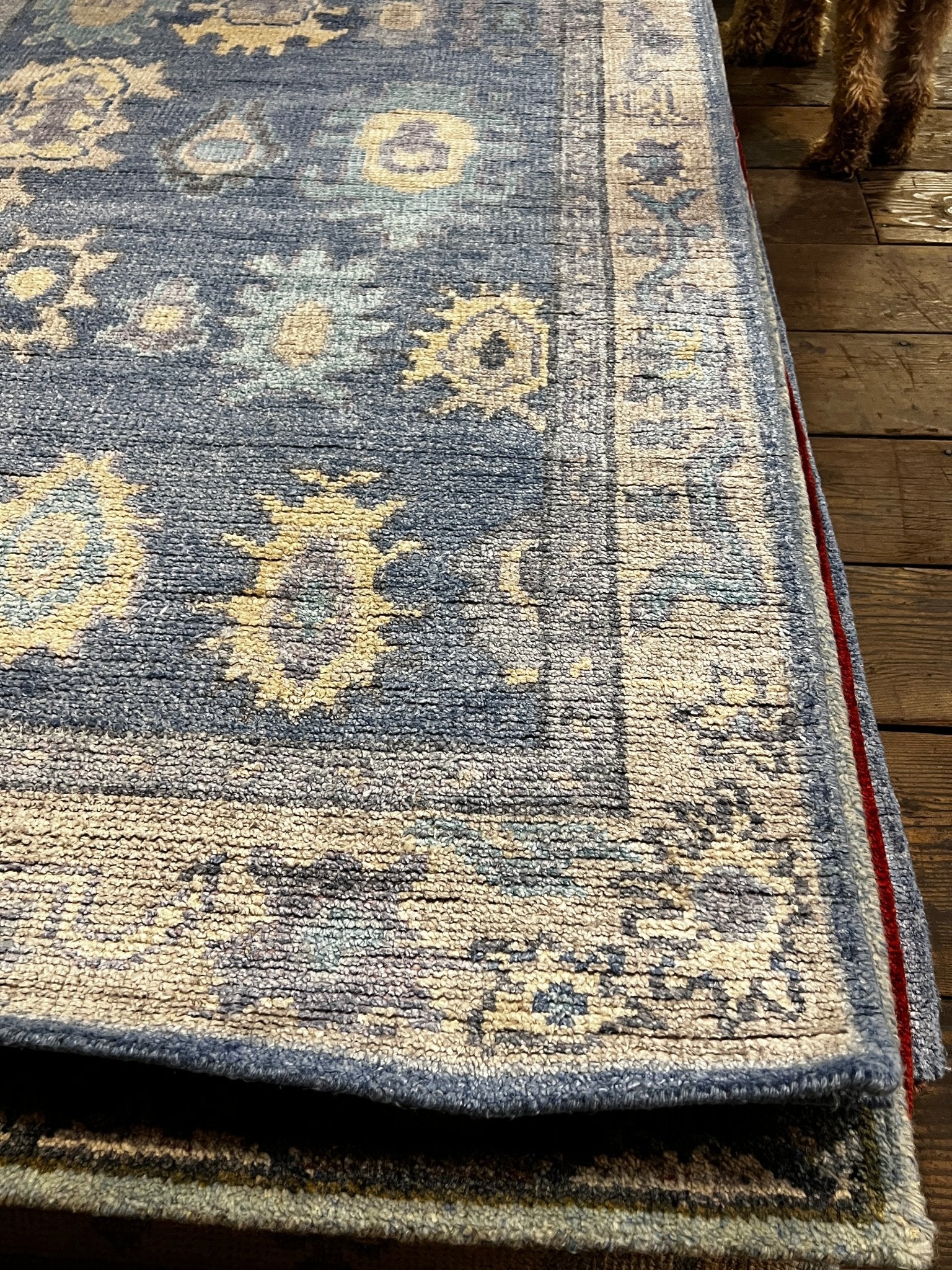 Nora 4x6 Light Blue Oushak | Banana Manor Rug Factory Outlet