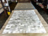 Off White and Champagne Patched 6.7x9.2 Cowhide Rug | Banana Manor Rug Company