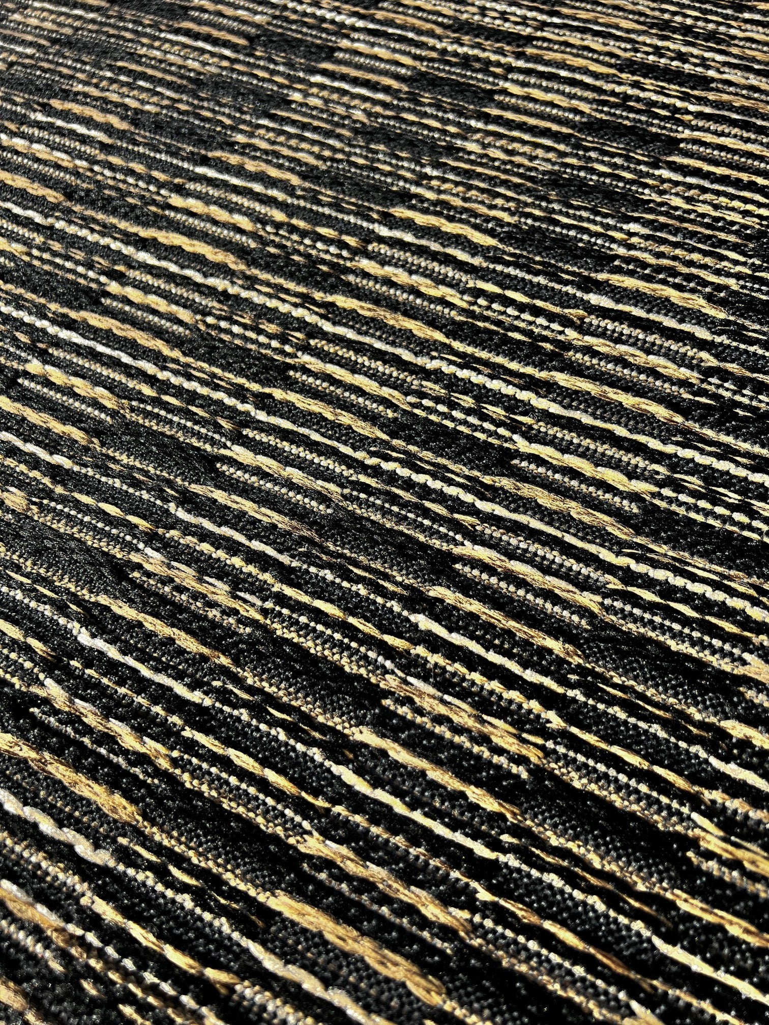 Opportunity Buy-Barnstable Black & Tan 3.11x5.6 Machine Made Outdoor/Indoor Rug | Banana Manor Rug Company