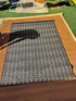 Opportunity Buy-Barnstable Black & Tan 3.11x5.6 Machine Made Outdoor/Indoor Rug | Banana Manor Rug Company