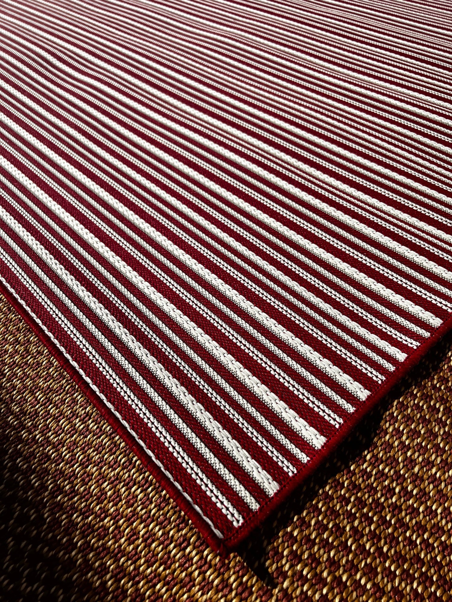 Opportunity Buy-Potomac Red & White 5.10x9.2 Machine Made Outdoor/Indoor Rug | Banana Manor Rug Company