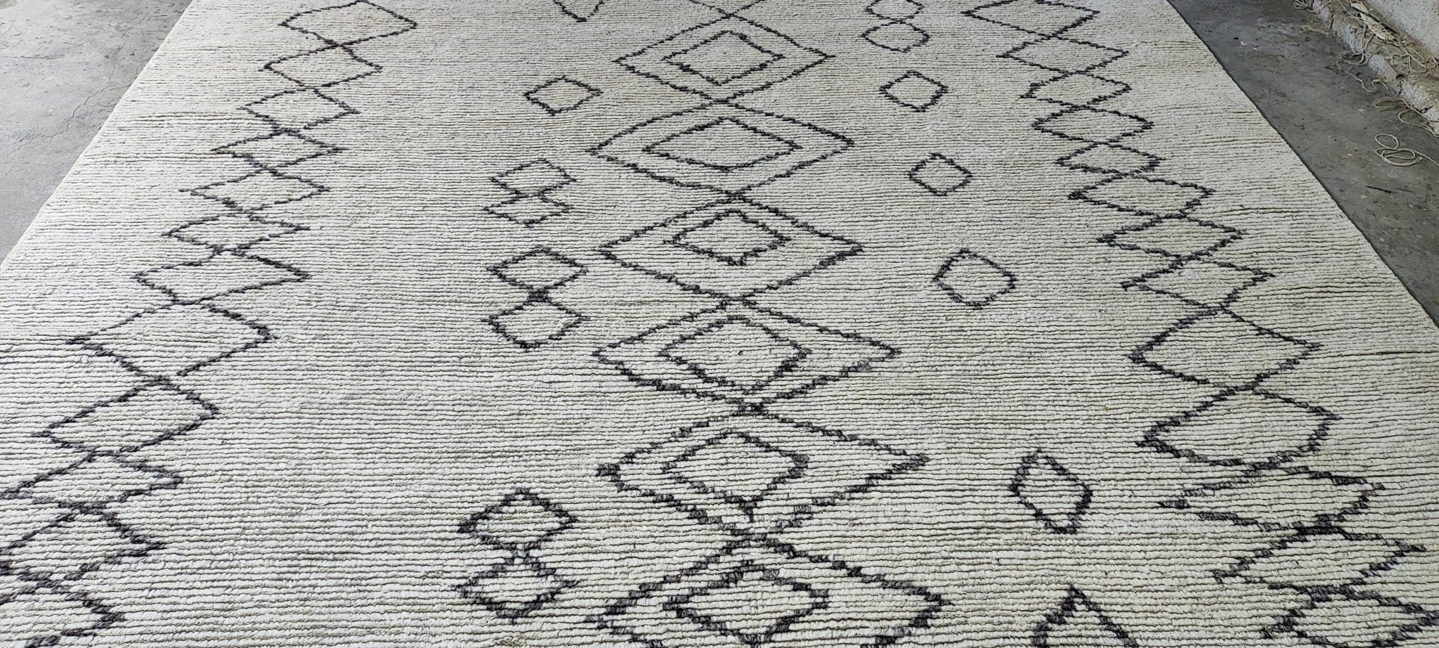 Orianthi 9.3x12 Hand Knotted Grey & Natural Modern | Banana Manor Rug Factory Outlet