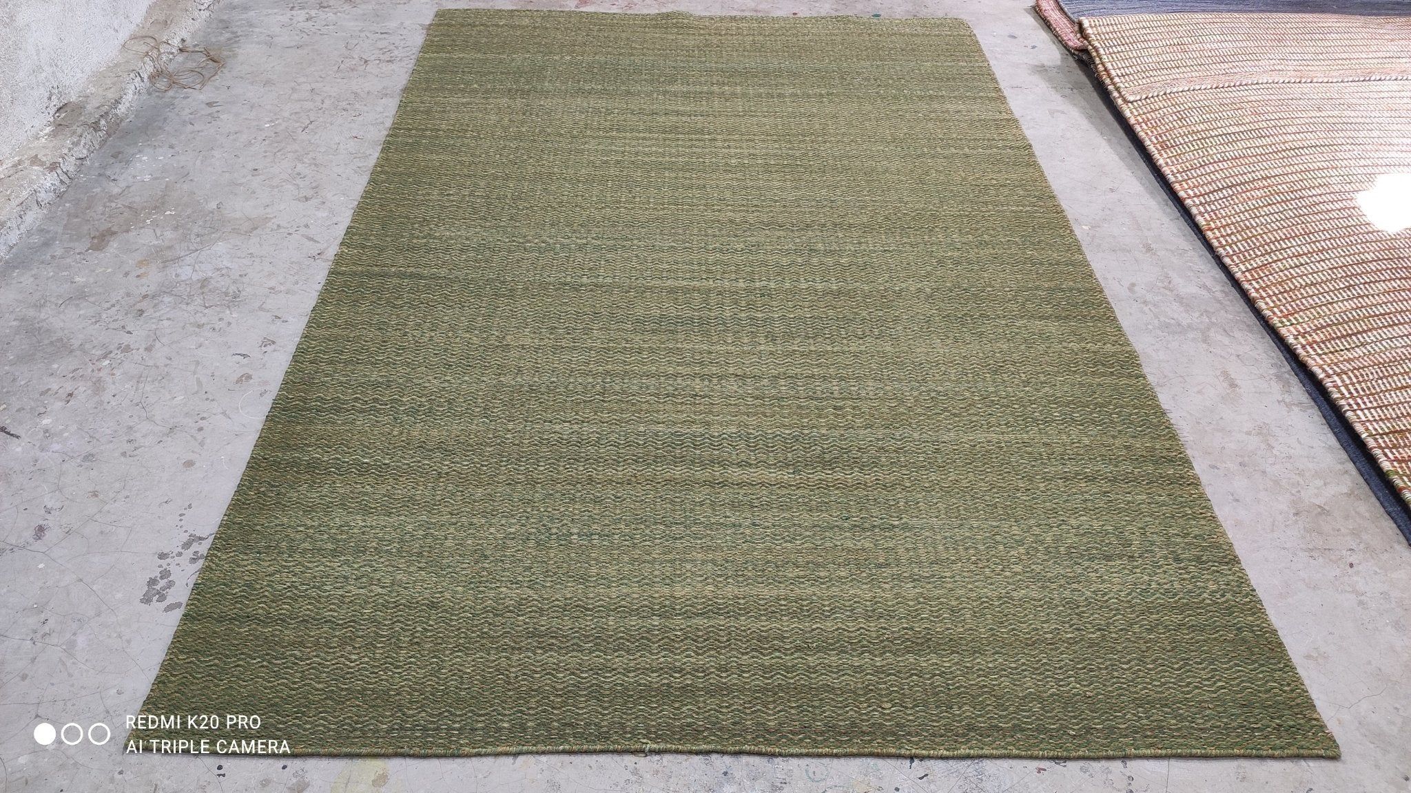 Oscar Nunez 5.3x7.9 Handwoven Durrie | Banana Manor Rug Company