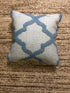 Otillie Light Blue and Cream Pillow | Banana Manor Rug Company