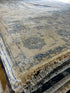 Ottavia 8.9x11.6 Blue & Silver Erased Hand Knotted | Banana Manor Rug Factory Outlet