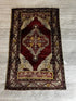 Ozge 3.5x5.7 Turkish Vintage Oushak Red and Ivory Rug | Banana Manor Rug Factory Outlet