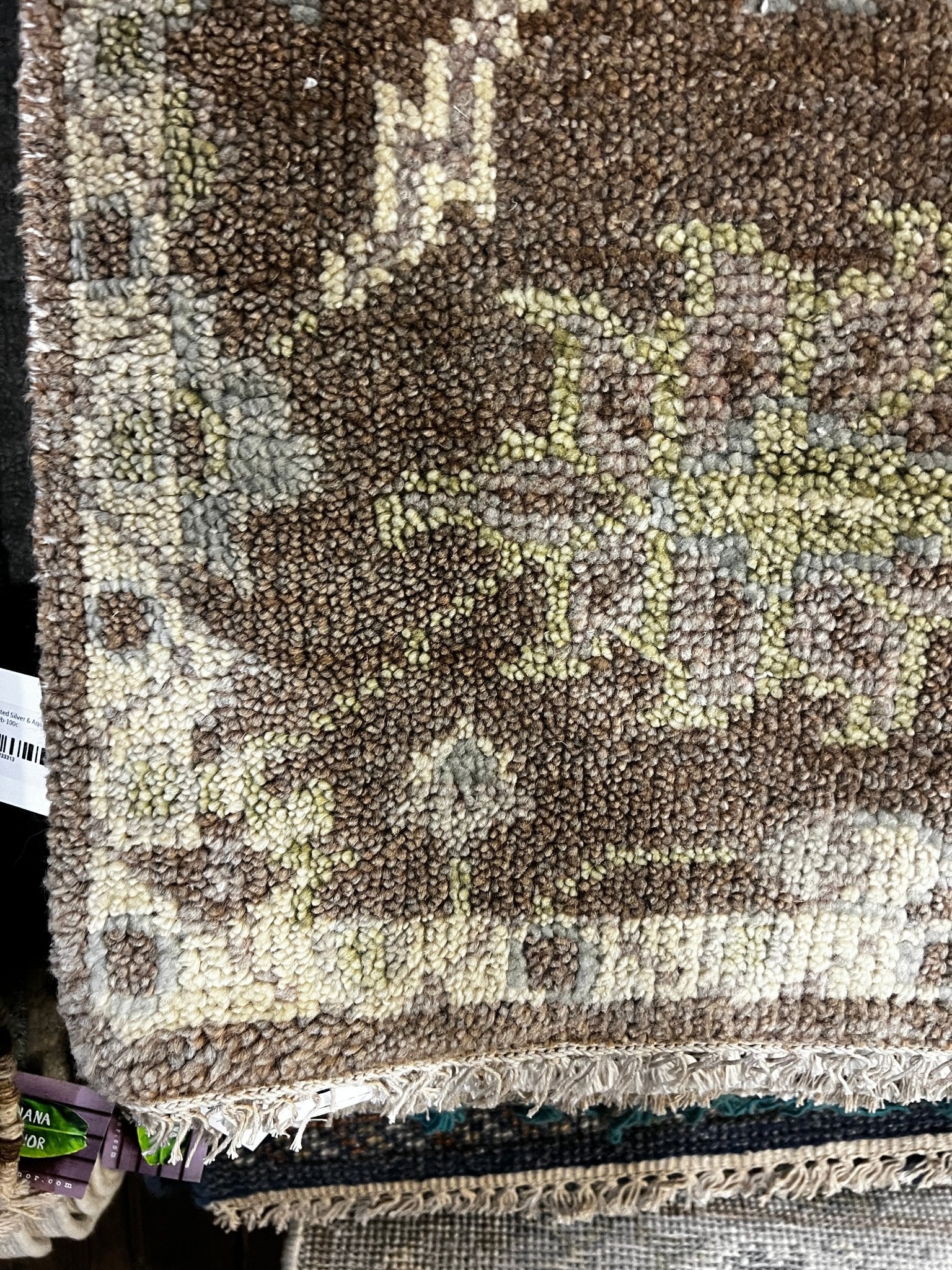 Paget Brewster 3x5 Hand-Knotted Brown Oushak | Banana Manor Rug Factory Outlet