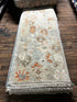 Paisley 2.6x14 Hand-Knotted Tan and Rust Oushak Runner | Banana Manor Rug Factory Outlet