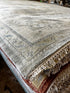 Pasqelina 9.3x11.9 Grey & Beige Hand-Knotted Oushak | Banana Manor Rug Factory Outlet