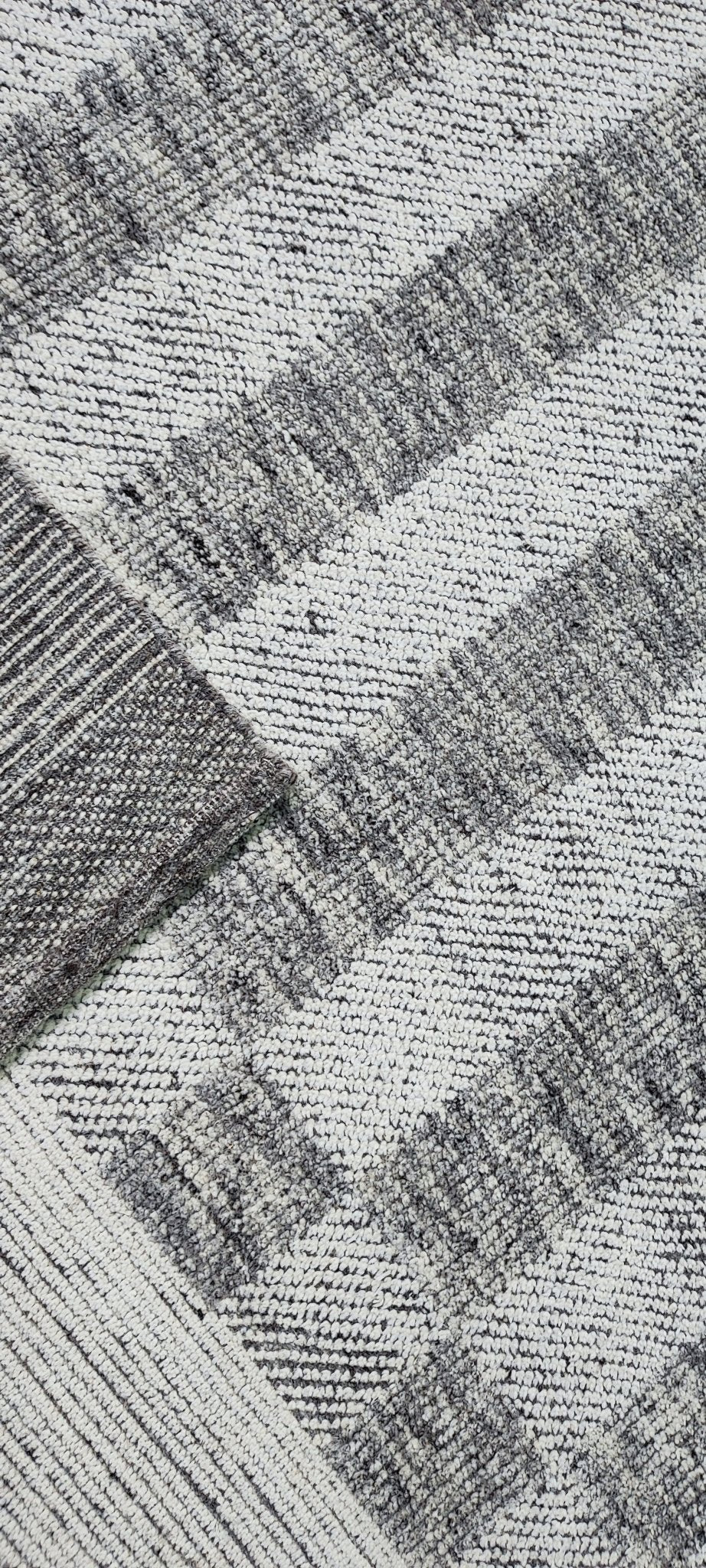 Patrick 9.3x12 Hand-Knotted Grey & Silver Modern | Banana Manor Rug Factory Outlet