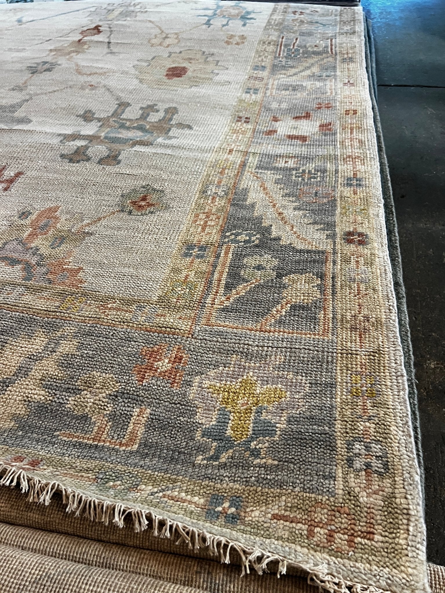 Patrizia Parson 8x10 Silver and Grey Turkish Oushak | Banana Manor Rug Factory Outlet