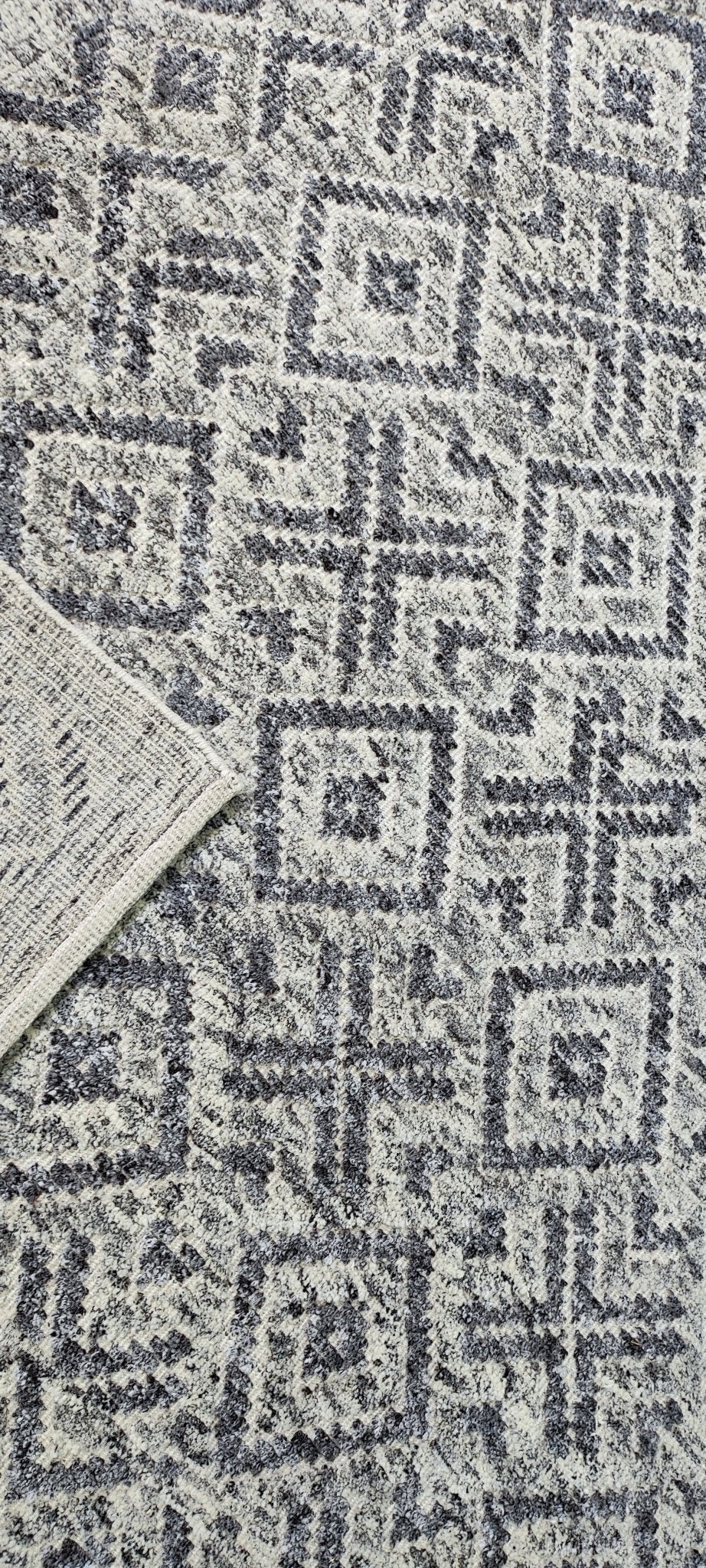 Paul 8.3x10.3 Hand-Knotted Natural Grey Cut Pile | Banana Manor Rug Factory Outlet