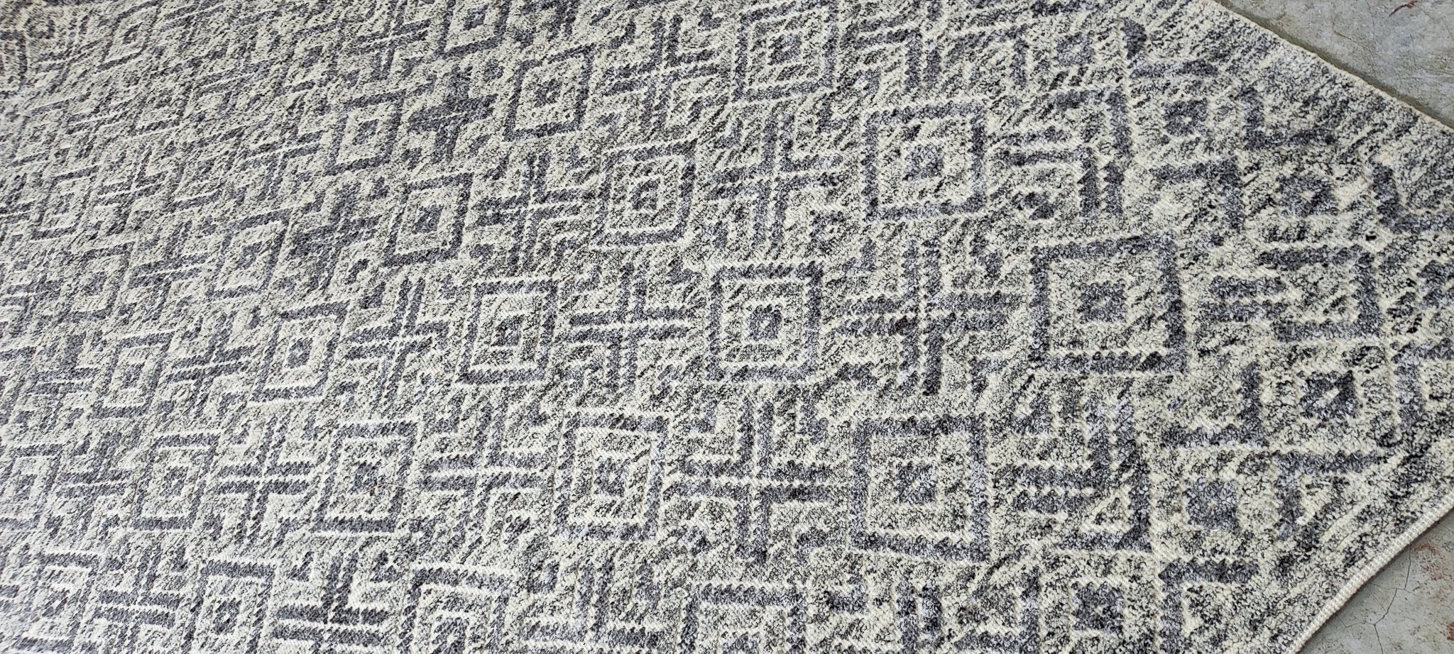 Paul 8.3x10.3 Hand-Knotted Natural Grey Cut Pile | Banana Manor Rug Factory Outlet