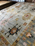 Paula 10x14 Hand-Knotted Blue & Grey Oushak | Banana Manor Rug Factory Outlet