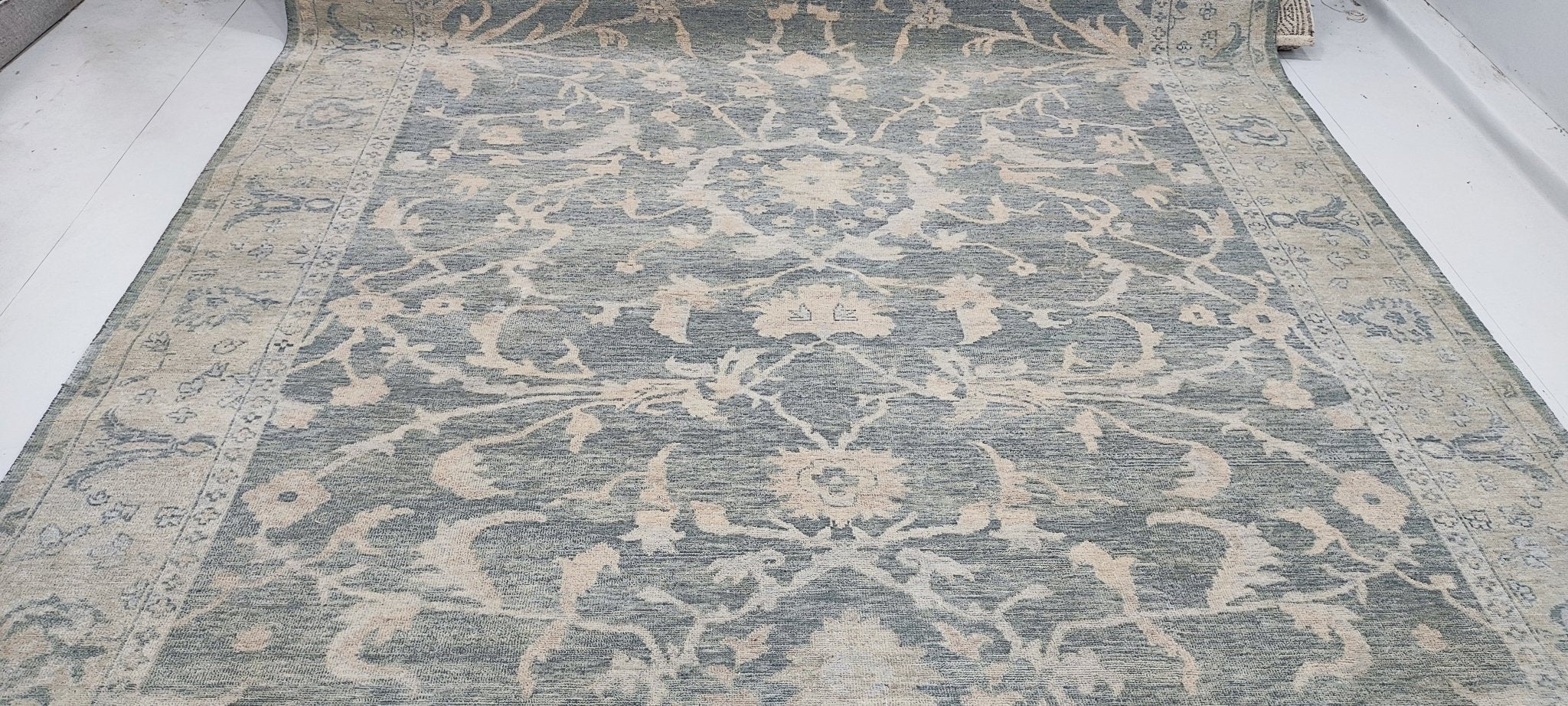 Paulina Price 9x12 Hand-Knotted Grey & Tan Oushak | Banana Manor Rug Factory Outlet