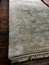 Pazienza 3.9x12.6 Light Green & Ivory Oushak Runner | Banana Manor Rug Factory Outlet