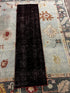 Penny Drue Baird Dark Red Hand-Knotted Oushak Runner 2x7.6 | Banana Manor Rug Company