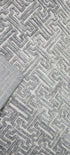 Peter Handwoven Silver & Grey Jacquard Durrie (Multiple Sizes) | Banana Manor Rug Factory Outlet