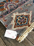 "Pien" Blue, Pink, and Orange Hand-Knotted Oushak Sample 8x10 | Banana Manor Rug Company