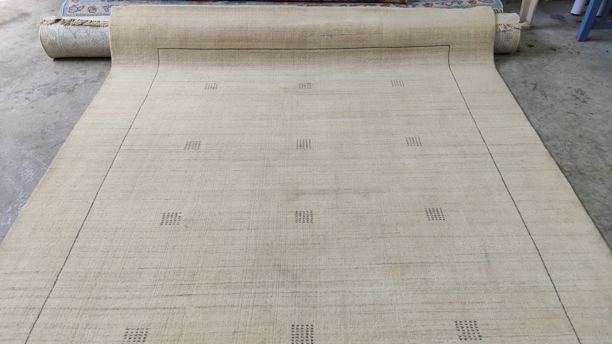 Prince Charming 6x9 Handwoven Ivory Durrie Rug | Banana Manor Rug Company