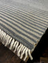 Prince Valium 3x5 Striped Beige and Blue Handwoven Durrie Rug | Banana Manor Rug Factory Outlet