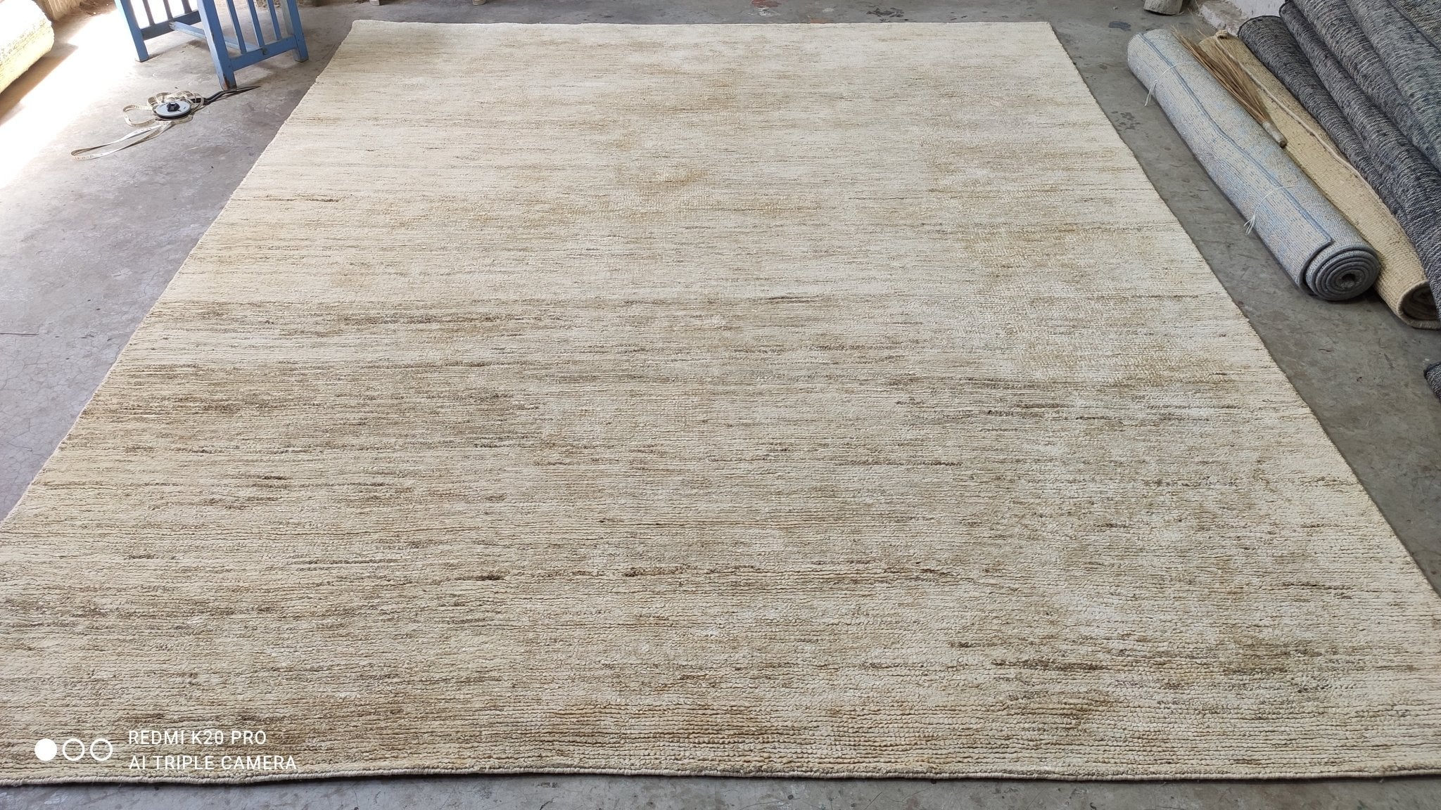 Ralph Malph 9.3x11.3 Sheared Durrie Rug | Banana Manor Rug Factory Outlet