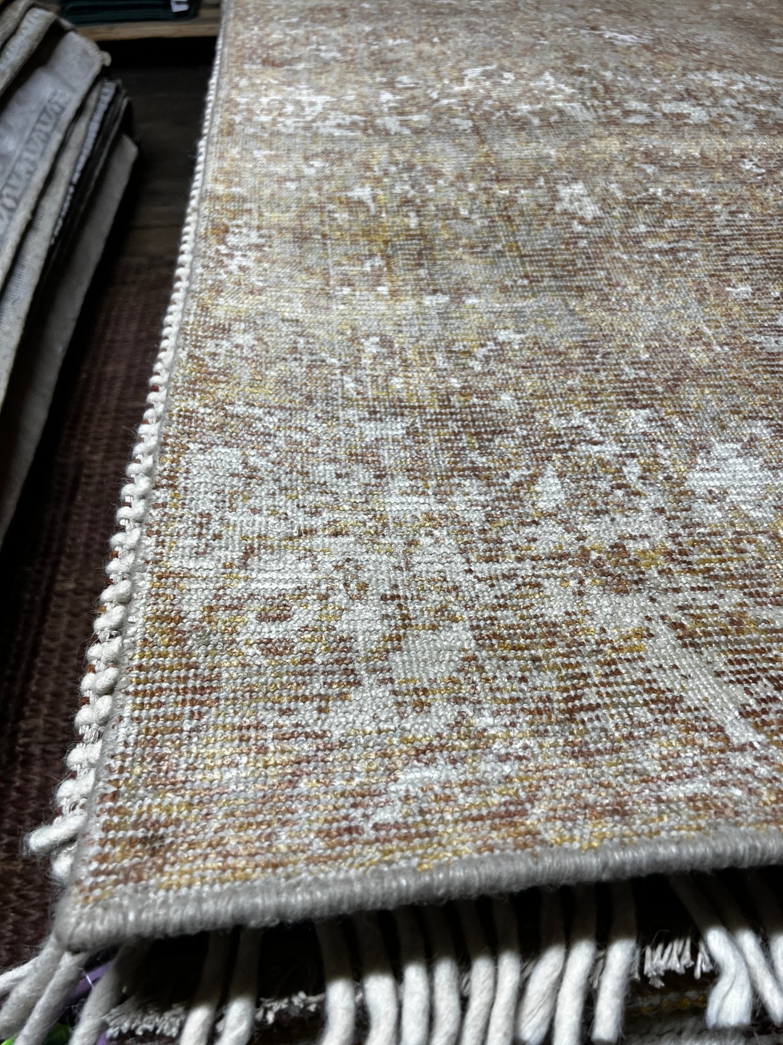 Randy 5x7.9 Hand-Knotted Rust Printed | Banana Manor Rug Factory Outlet