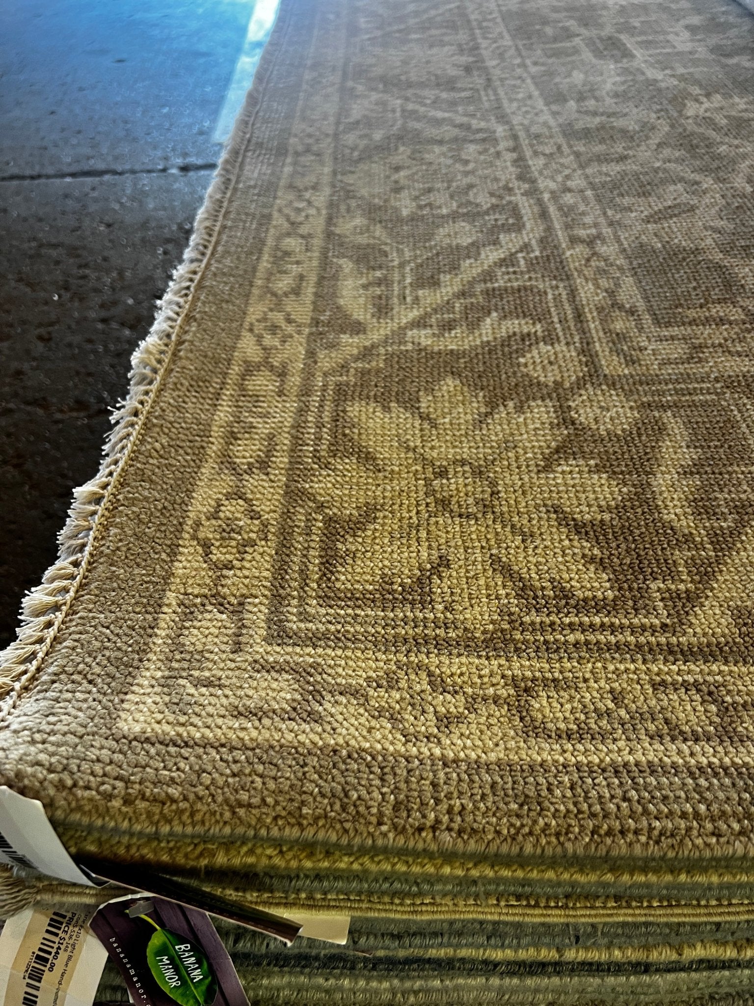 Raquel Reed 8x9.9 Hand-Knotted Silver & Grey Turkish Oushak | Banana Manor Rug Factory Outlet