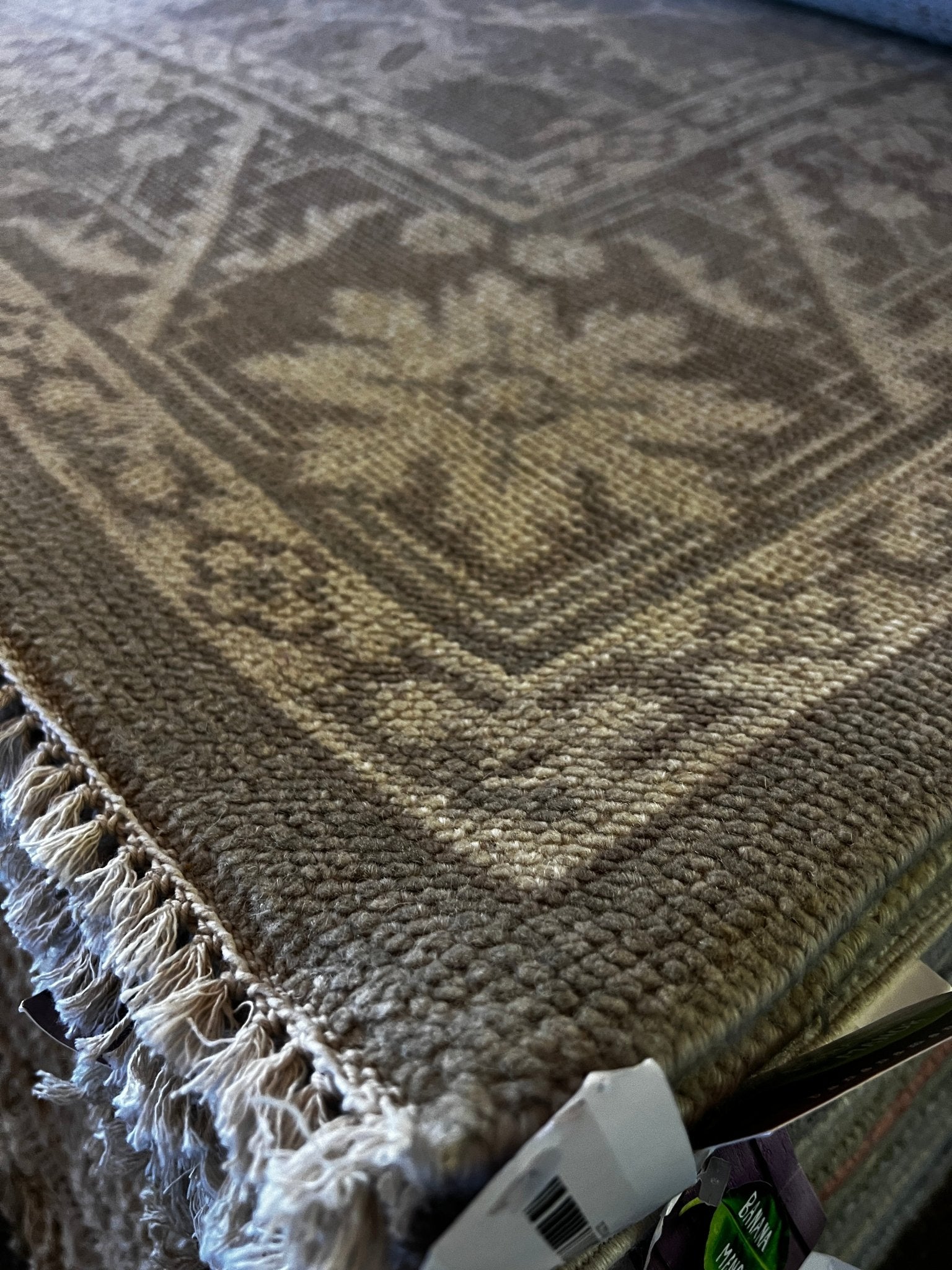 Raquel Reed 8x9.9 Hand-Knotted Silver & Grey Turkish Oushak | Banana Manor Rug Factory Outlet