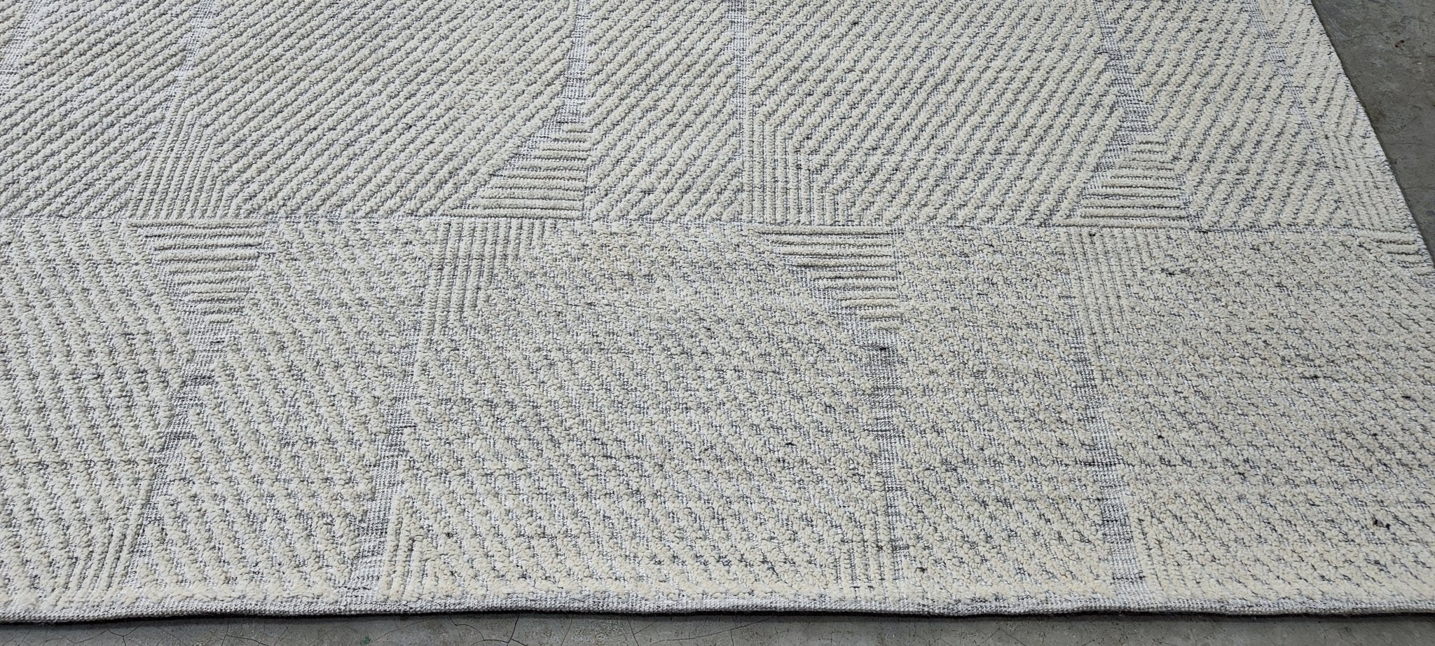 Reinhard 9x12 Hand-Knotted Silver & Grey Modern | Banana Manor Rug Factory Outlet