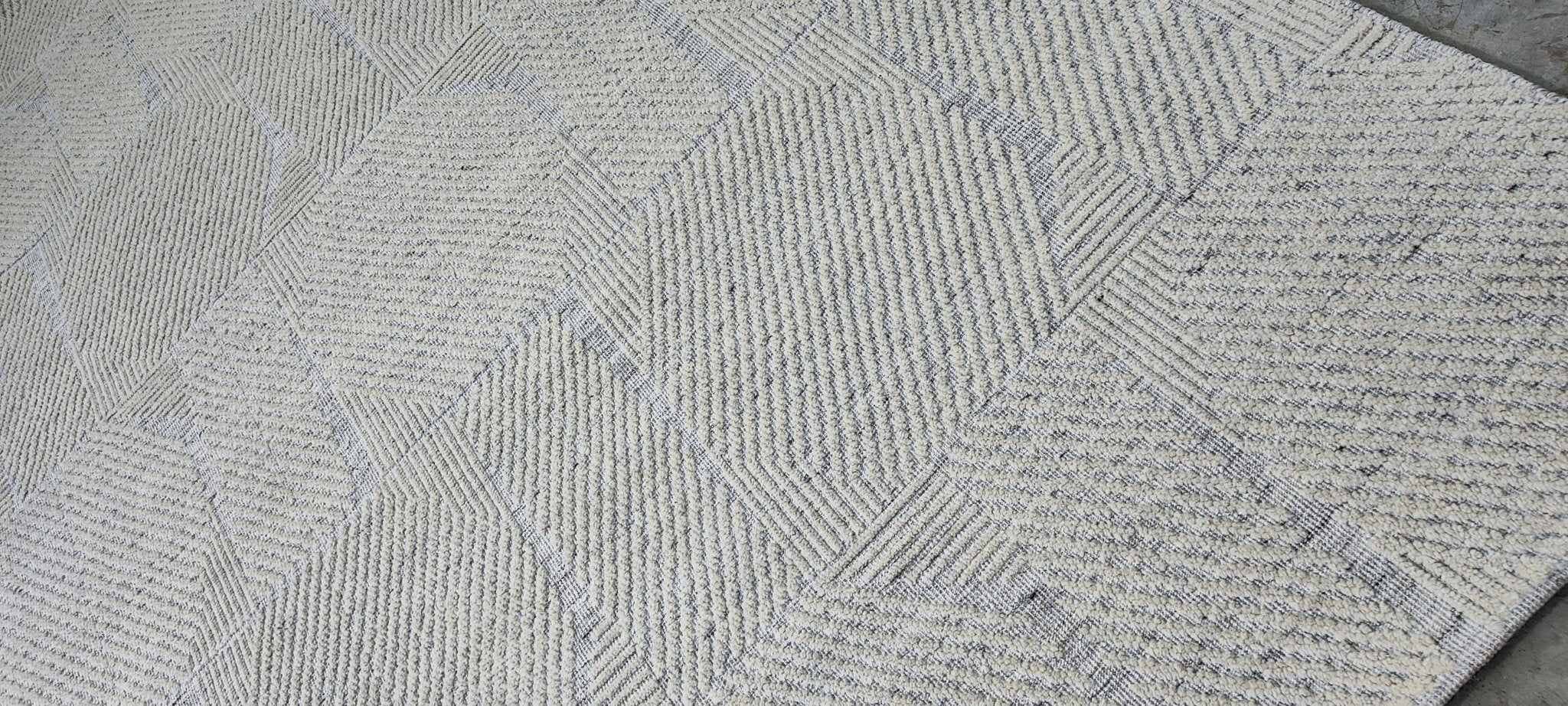 Reinhard 9x12 Hand-Knotted Silver & Grey Modern | Banana Manor Rug Factory Outlet