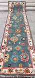 Rene 2.6x10 Hand-Knotted Grey & Ivory Oushak Runner | Banana Manor Rug Factory Outlet