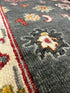 Rene 2.6x10 Hand-Knotted Grey & Ivory Oushak Runner | Banana Manor Rug Factory Outlet