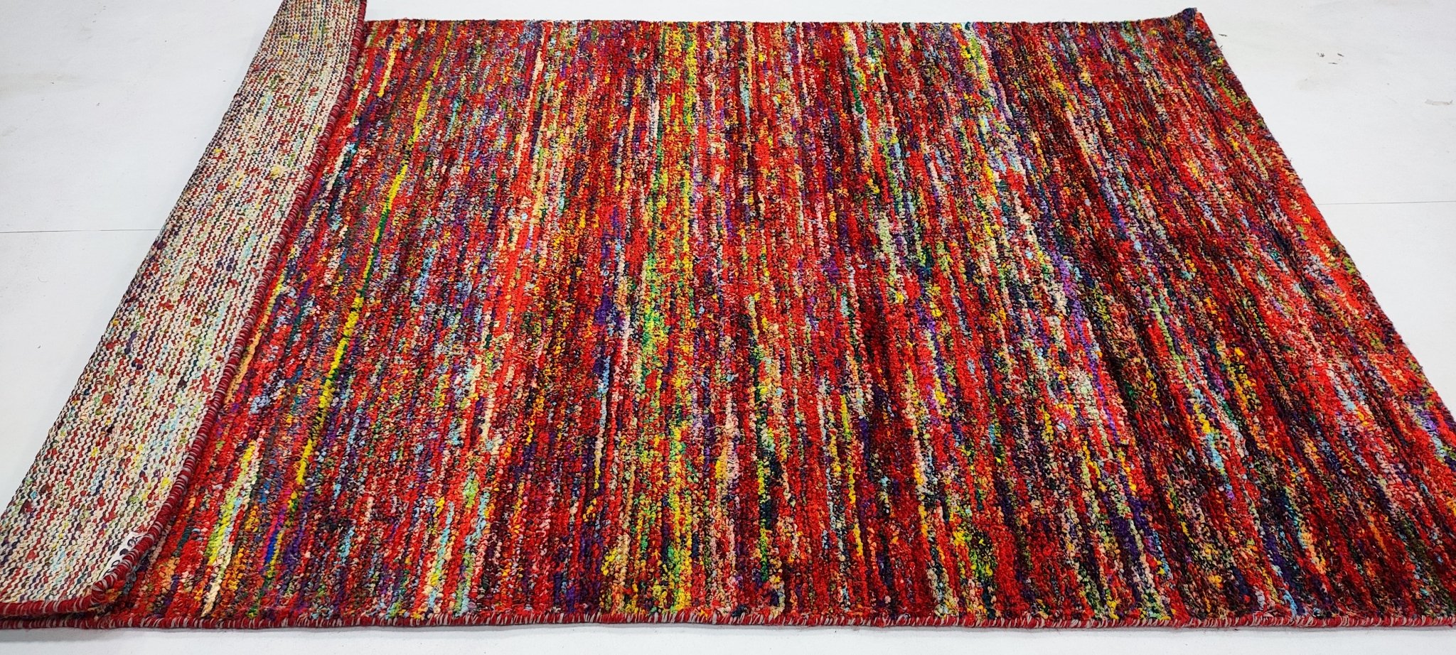 Rex Brady 4x6 Hand-Knotted Red Multi Mix | Banana Manor Rug Factory Outlet