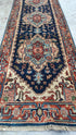 Rex Reed 2.6x8 Blue and Red Hand-Knotted Serapi Runner | Banana Manor Rug Company