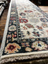 Rhonda 2.6x11.9 Hand-Knotted Ivory & Grey Oushak Runner | Banana Manor Rug Factory Outlet