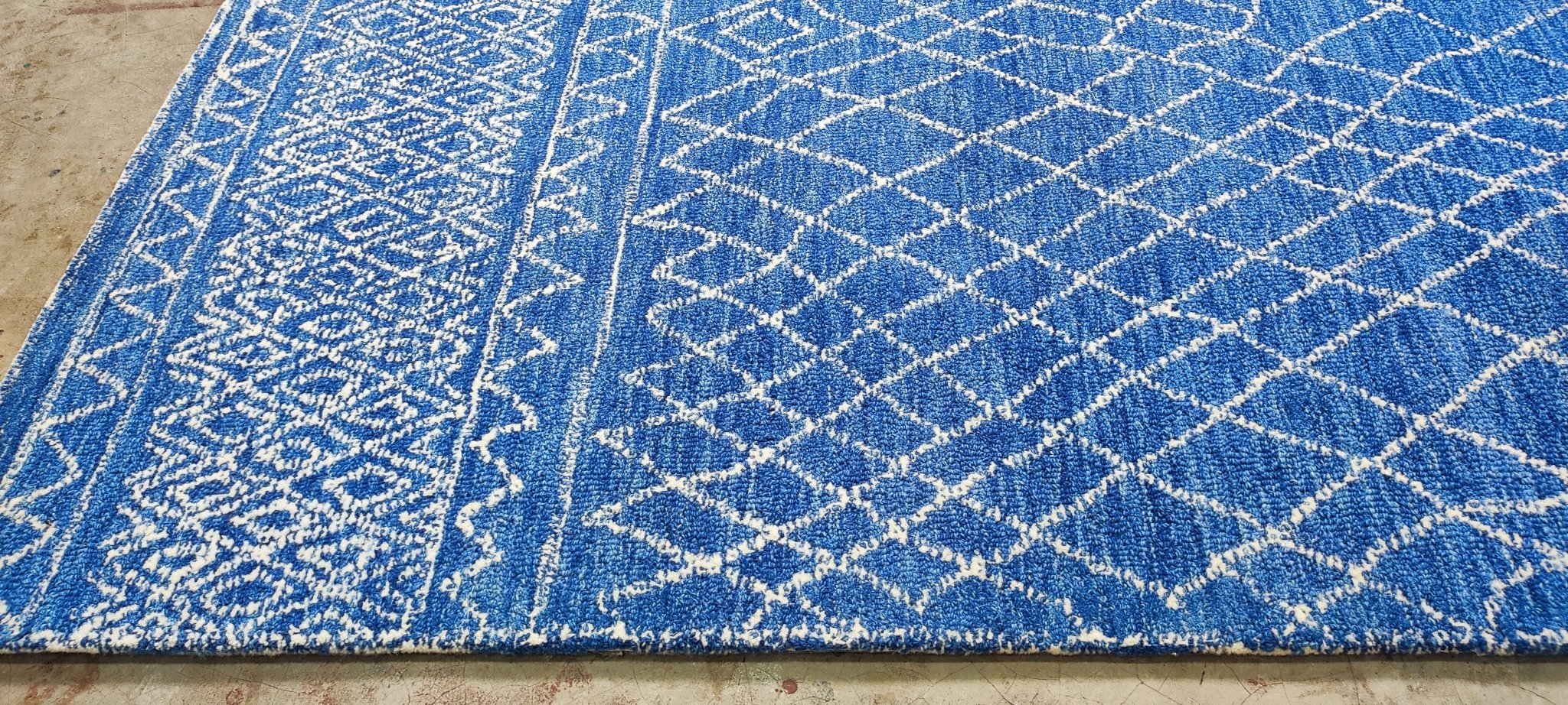 Rico Love 5x8 Hand-Tufted Blue Erased | Banana Manor Rug Factory Outlet