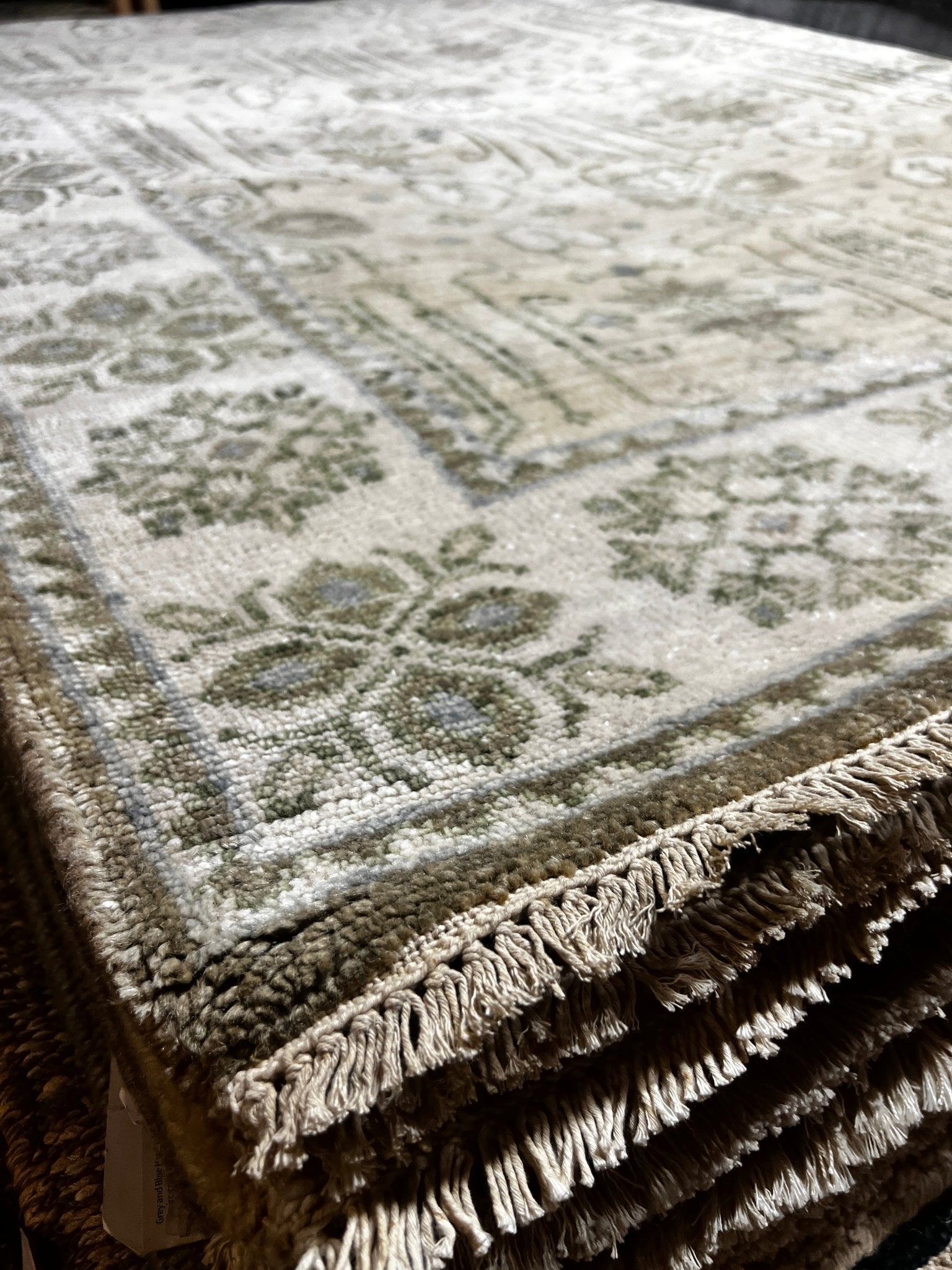 Rika 5x8 Tan & Ivory Oushak | Banana Manor Rug Factory Outlet