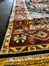 Rita Konig Blue and Rust Hand-Knotted Heriz Rug 8x10 | Banana Manor Rug Factory Outlet