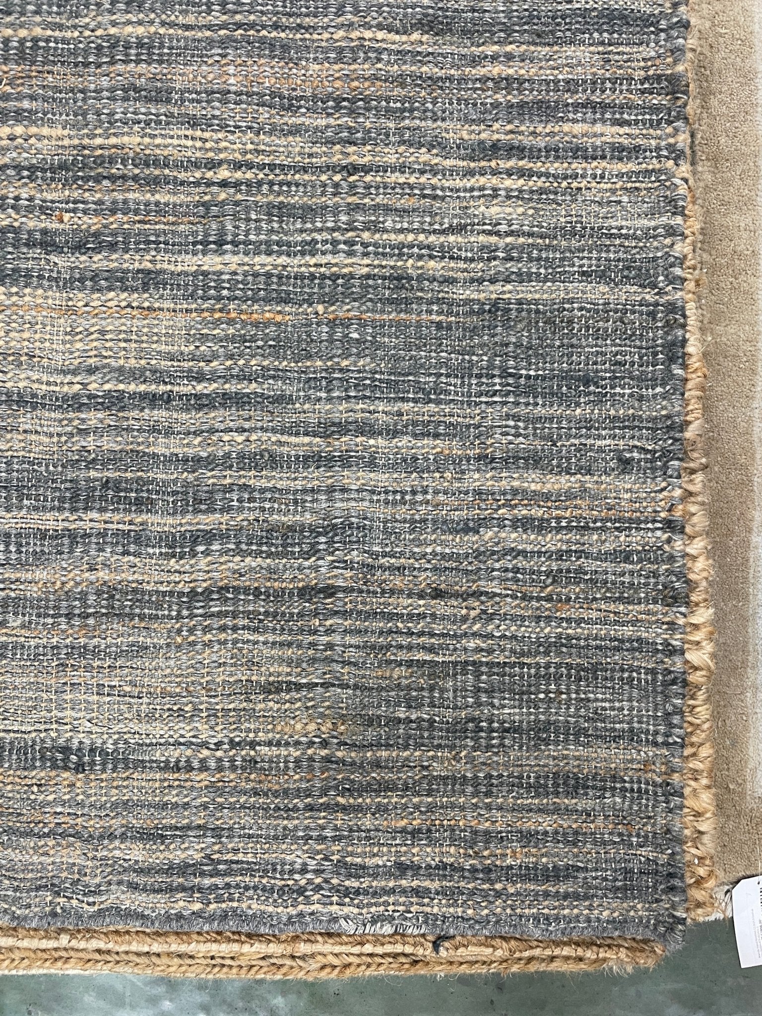 Robert Conrad 10X11.6 Natural Grey Mix Durrie | Banana Manor Rug Company