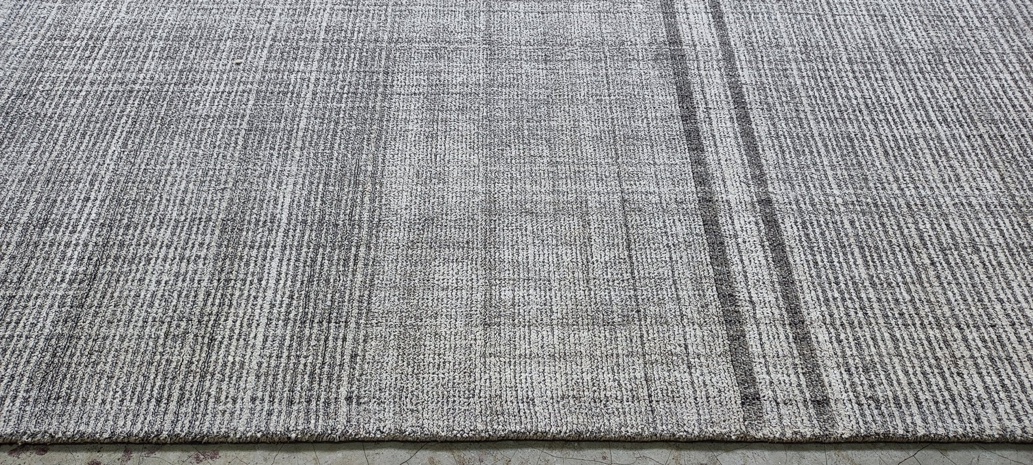 Roberto 4.9x6.6 Hand-Knotted Grey Modern | Banana Manor Rug Factory Outlet