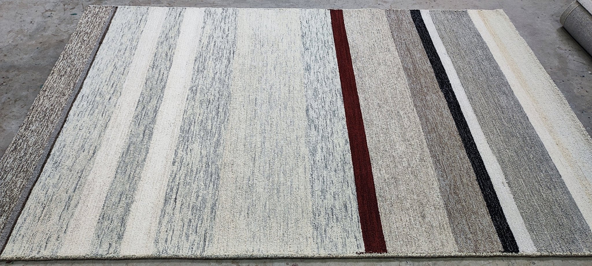 Rodrigue 5x7.9 Hand-Tufted Pastel Stripe | Banana Manor Rug Factory Outlet