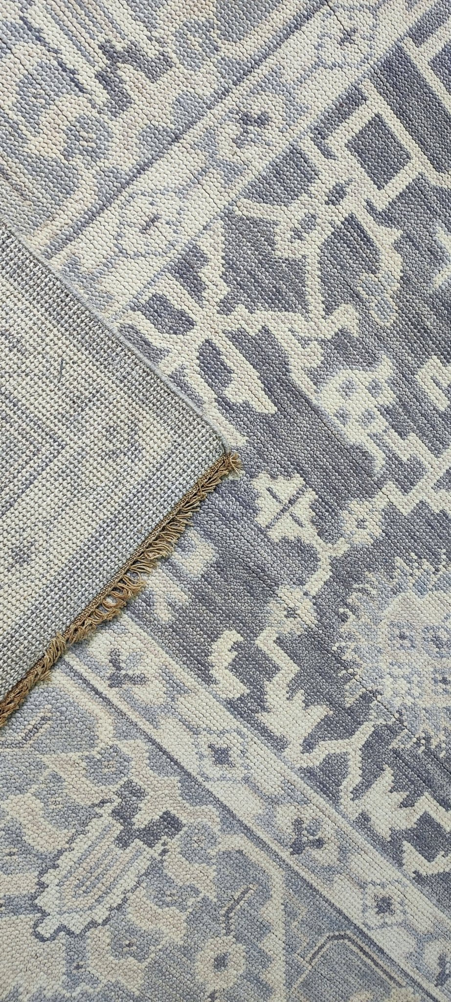 Romy 10x14 Hand-Knotted Grey & Silver Turkish Oushak | Banana Manor Rug Factory Outlet