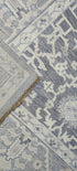 Romy 10x14 Hand-Knotted Grey & Silver Turkish Oushak | Banana Manor Rug Factory Outlet