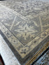 Romy 10x14 Hand-Knotted Grey & Silver Turkish Oushak | Banana Manor Rug Factory Outlet