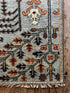 "Romy" Light Blue and Rust Hand-Knotted Oushak Sample 8x10 | Banana Manor Rug Company