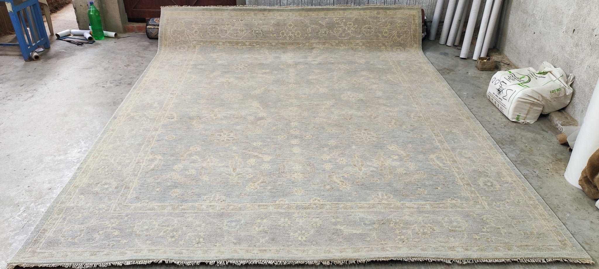 Rosa 8x10 Blue & Tan Heriz | Banana Manor Rug Factory Outlet