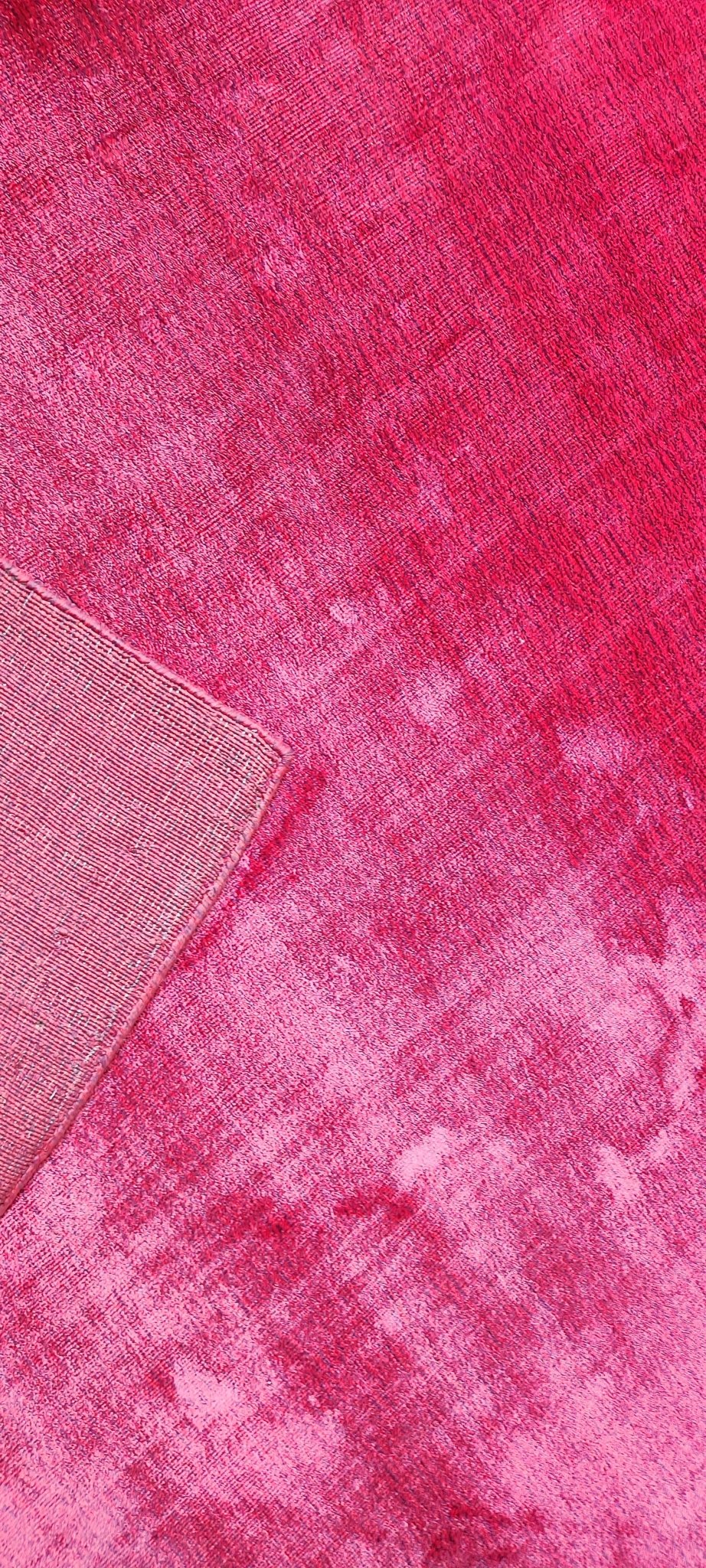 Rosana 11.3x13 Pink Textured Viscose | Banana Manor Rug Factory Outlet