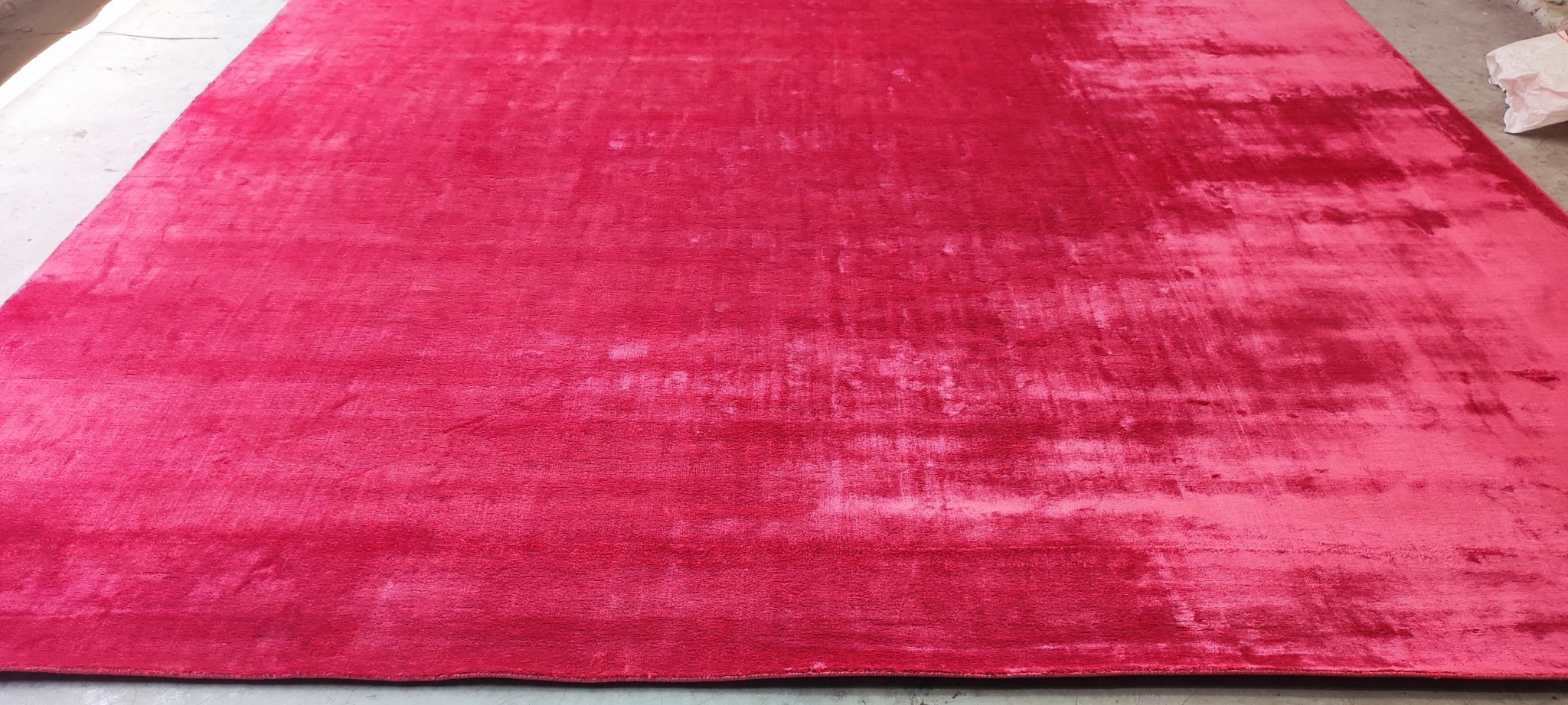 Rosana 11.3x13 Pink Textured Viscose | Banana Manor Rug Factory Outlet