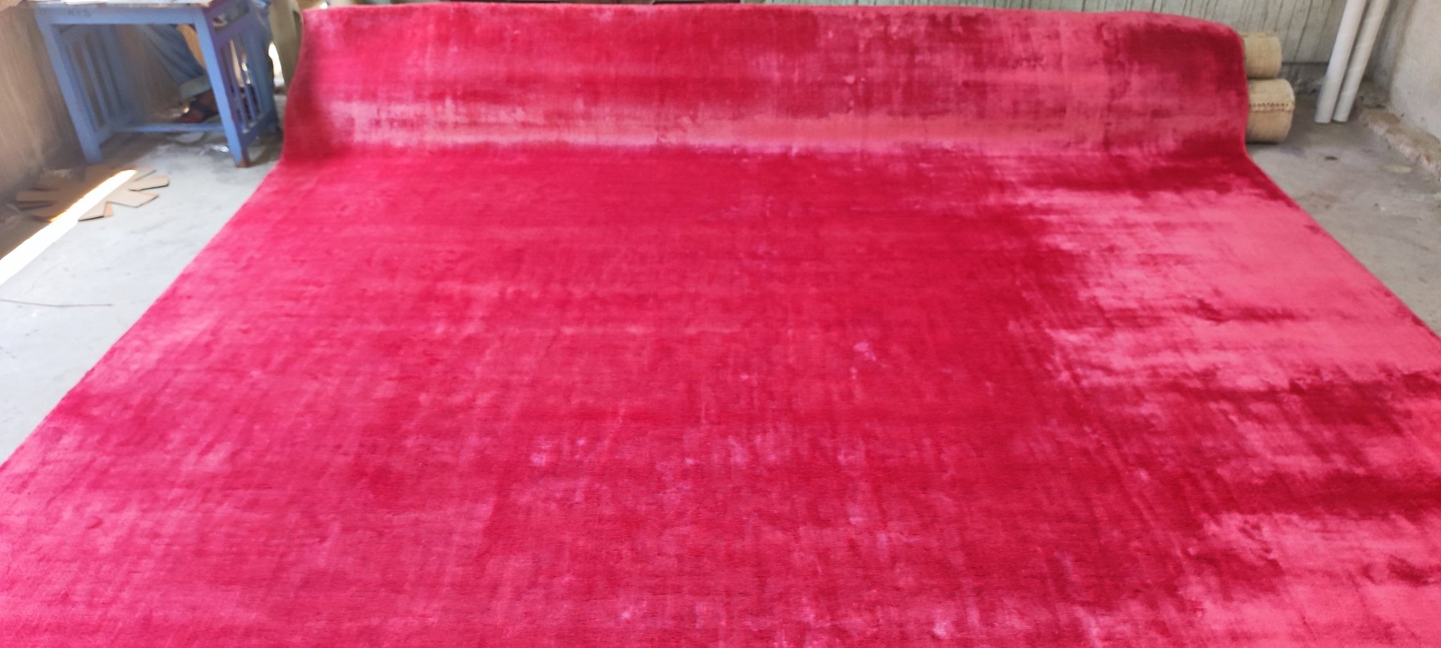 Rosana 11.3x13 Pink Textured Viscose | Banana Manor Rug Factory Outlet